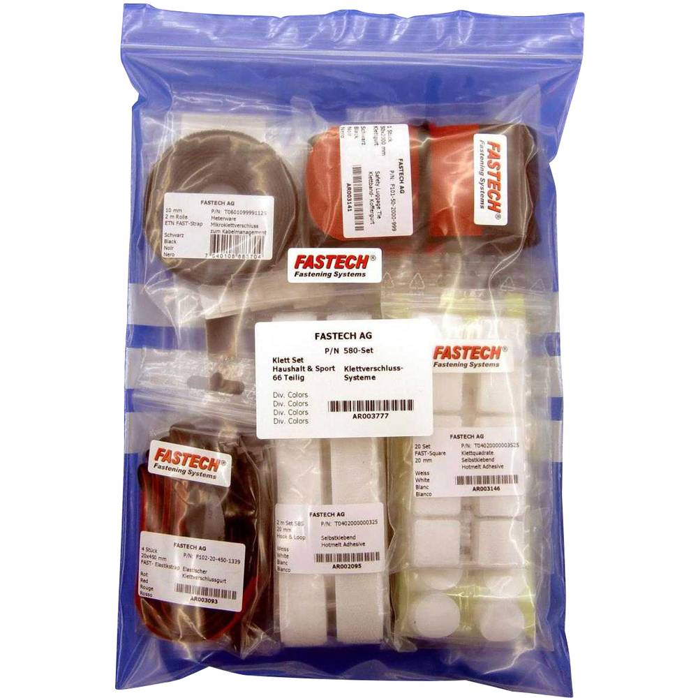 FASTECH 580-Set-Bag Klittenband assortiment 64 stuk(s)