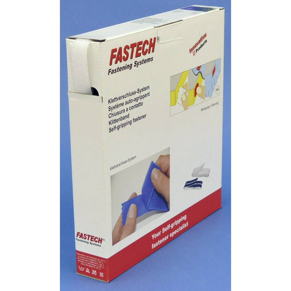 FASTECH B20-SKL-L-000025 Klittenband Om vast te plakken Hotmelt Lusdeel (l x b) 25 m x 20 mm Wit 25 m