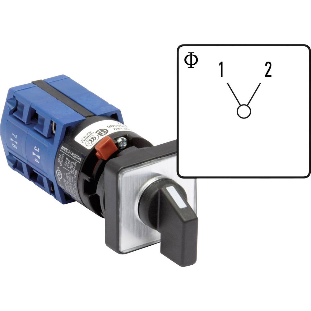 Kraus & Naimer CG4.A220.FS2 Lastscheidingsschakelaar 10 A 1 x 60 ° Grijs, Zwart 1 stuk(s)