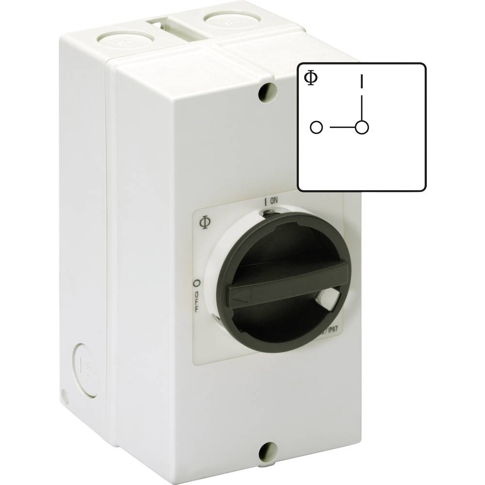 Kraus & Naimer KG10.T103/40.KS51V Reparatieschakelaar Uitschakelbaar 20 A 1 x 90 ° Zwart 1 stuk(s)