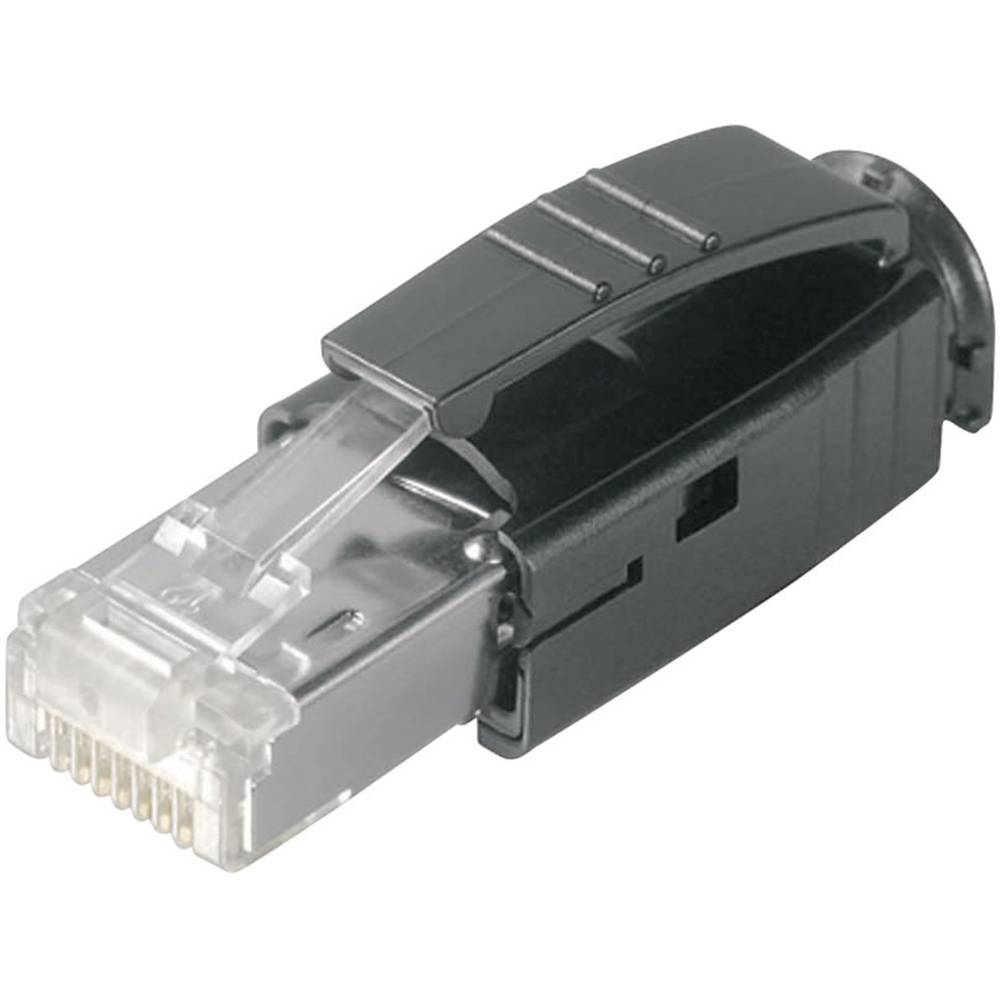 Telegärtner 100007451 STX RJ45-stekker Stekker, recht Aantal polen: 8P8C Glas (helder) 1 stuk(s)