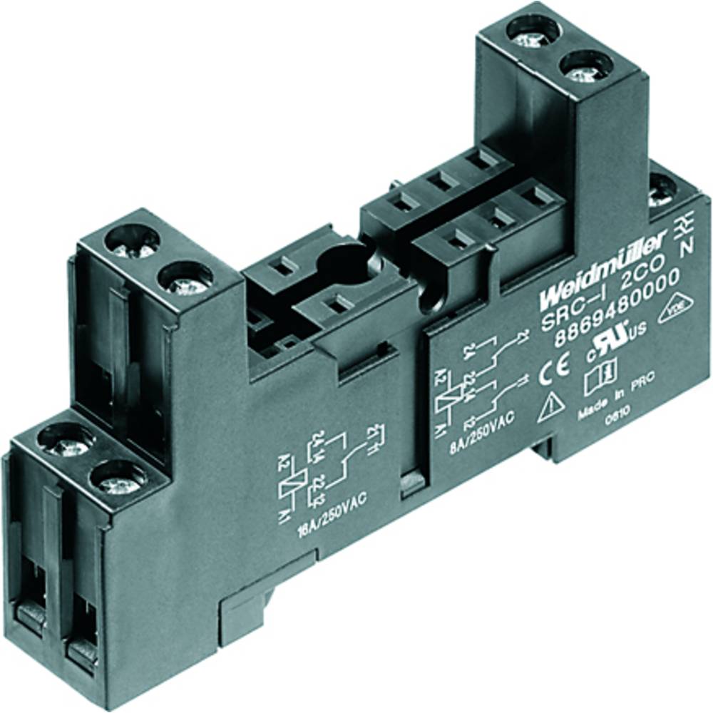 Weidmüller SRC-I 2CO N Relaissocket Geschikt voor serie:  serie Riderseries (l x b x h) 45 x 15.8 x 77 mm 10 stuk(s)