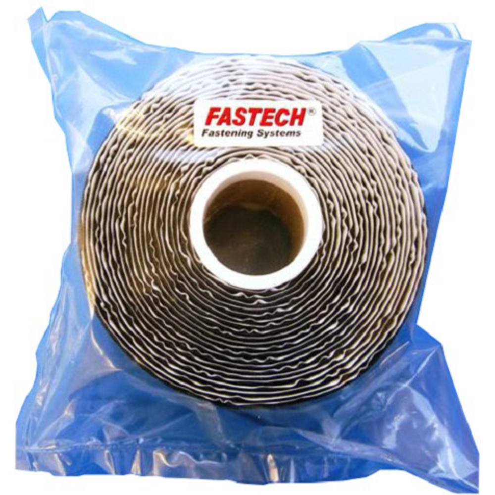 FASTECH T0105099990305 Klittenband Om vast te plakken Hotmelt Haakdeel (l x b) 5000 mm x 50 mm Zwart 1 stuk(s)