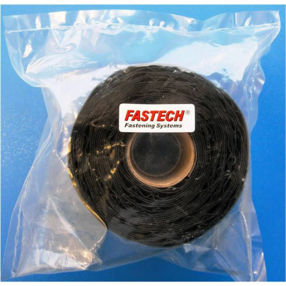 FASTECH T0205099990305 Klittenband Om vast te plakken Hotmelt Lusdeel (l x b) 5000 mm x 50 mm Zwart 1 stuk(s)