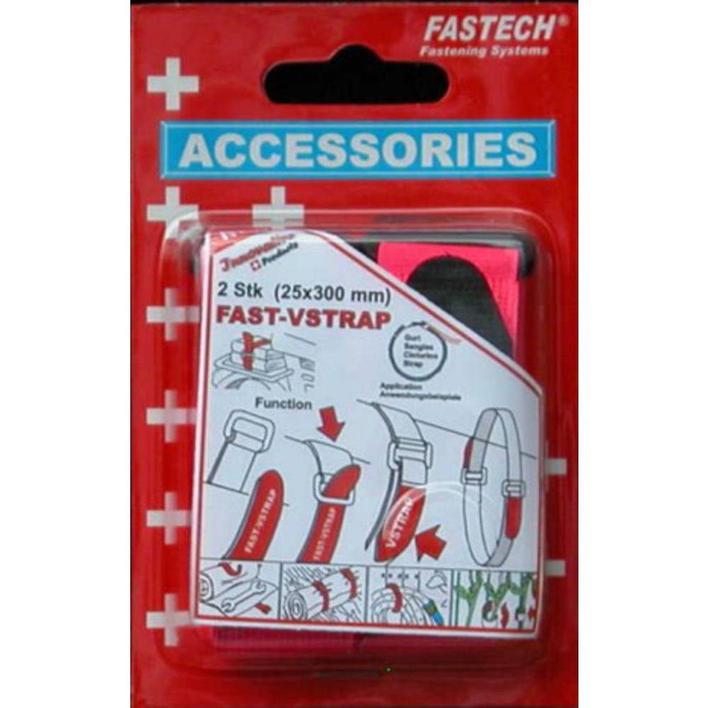 FASTECH 688-454 Klittenband Met riem Haak- en lusdeel (l x b) 300 mm x 25 mm Violet 2 stuk(s)