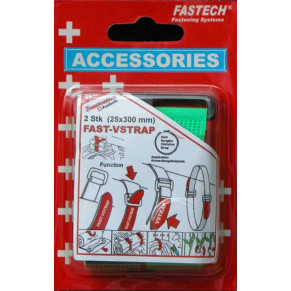 FASTECH 688-656 Klittenband Met riem Haak- en lusdeel (l x b) 300 mm x 25 mm Groen 2 stuk(s)