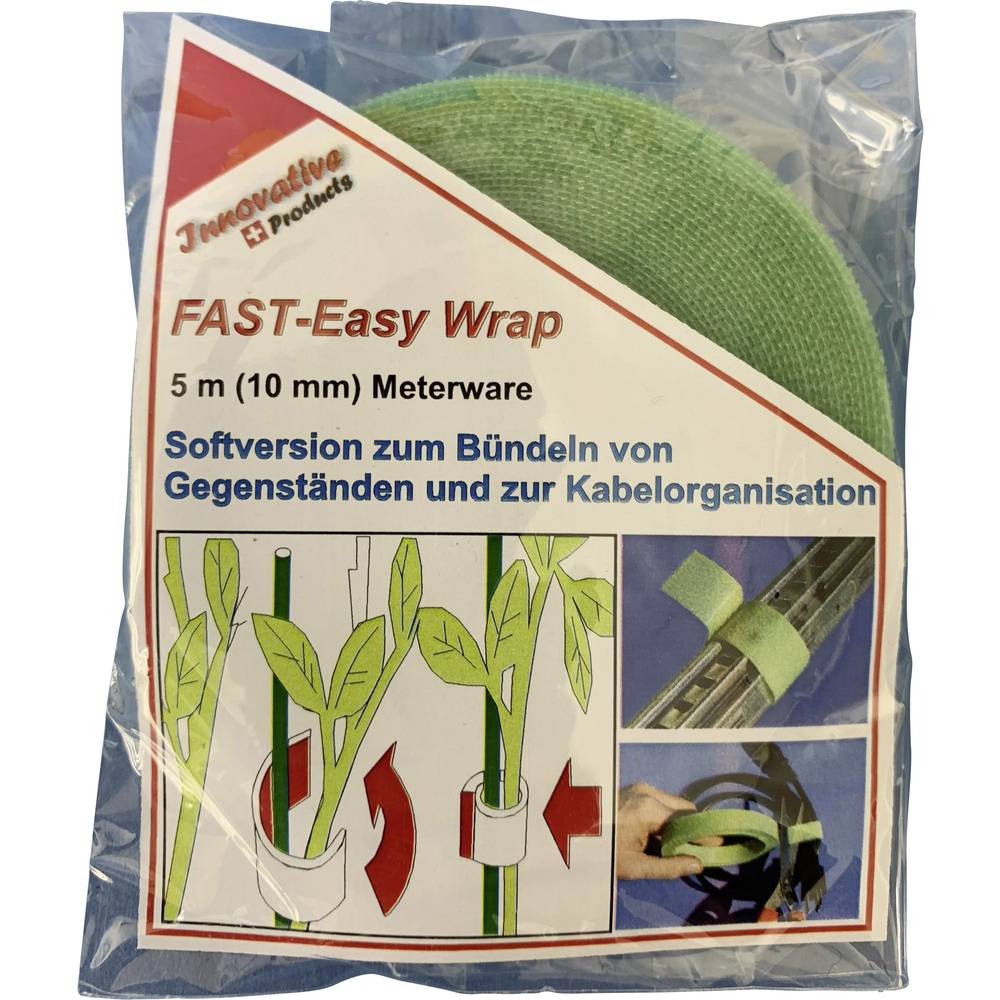 FASTECH 701-322-Bag Klittenband Voor planten en tuin Haak- en lusdeel (l x b) 5000 mm x 10 mm Groen 5 m