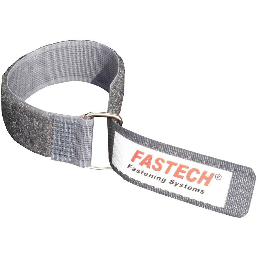 FASTECH F101-20-220M-FT Klittenband Met riem Haak- en lusdeel (l x b) 220 mm x 20 mm Grijs 1 stuk(s)