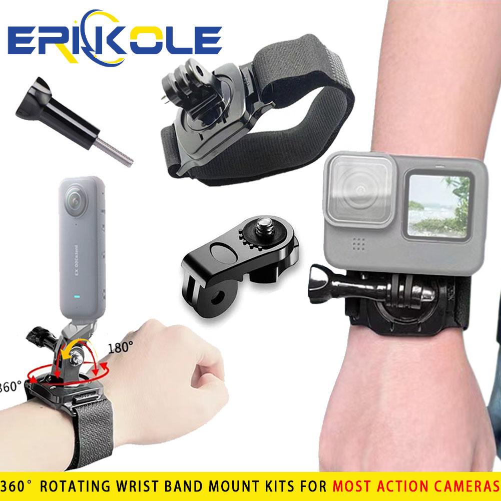 Homeware Essentials 360°-Rotation Camera Wrist Strap Mount For GoPro Hero 12 11 10 9 Insta360 One X3 Go3 DJI Osmo Pocket 3 Action Camera Accessories
