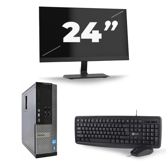 Dell Optiplex 9010 SFF - Intel Core i3-3e Generatie - 8GB RAM - 128GB SSD - Windows 10 + 1x 24 inch Monitor