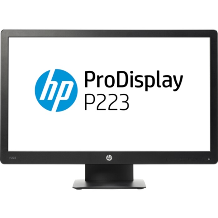HP P223 - 22 inch - 1920x1080 - DP - VGA - Zwart - Zonder voet