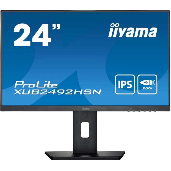 Iiyama XUB2492HSN - 24 inch - 1920x1080 - DP - HDMI - Zwart