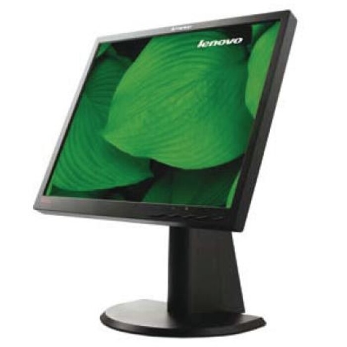 Lenovo ThinkVision L1900p - 19 inch - 1280x1024 - DVI - VGA - Zwart - Zonder voet