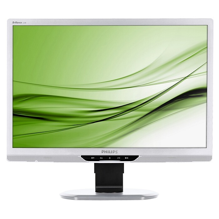 Philips Brilliance 220B2CS - 22 inch - 1680x1050 - DVI - VGA - Grijs - Zonder voet