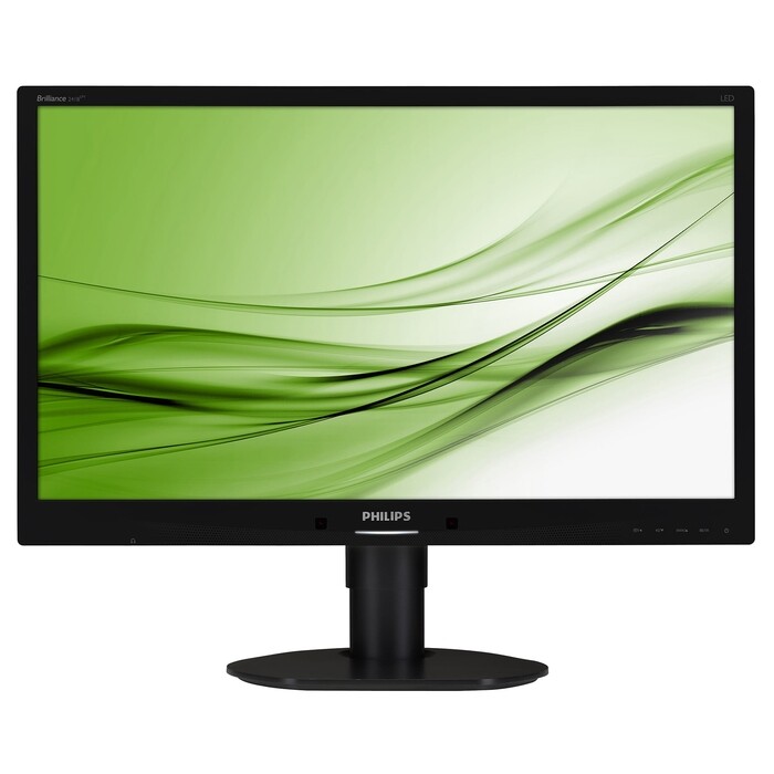 Philips Brilliance 241B4LPYCB - 24 inch - 1920x1080 - DP - DVI - VGA - Zwart - Zonder voet