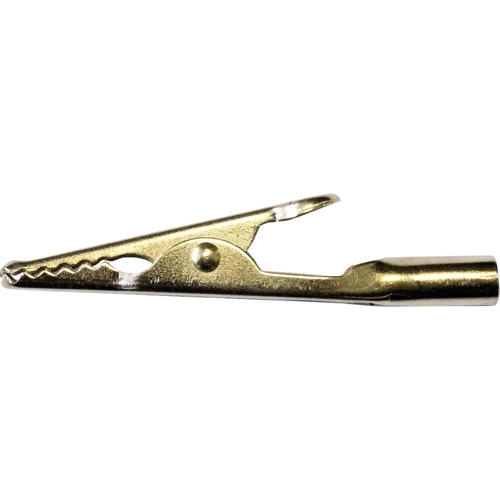 Mueller Electric BU-60G Krokodillenklem Goud Klembereik (max.): 7.90 mm Lengte: 50 mm 1 stuk(s)