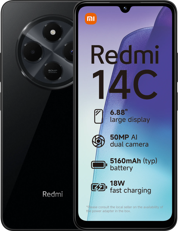 Xiaomi Redmi 14C 128GB Zwart 4G