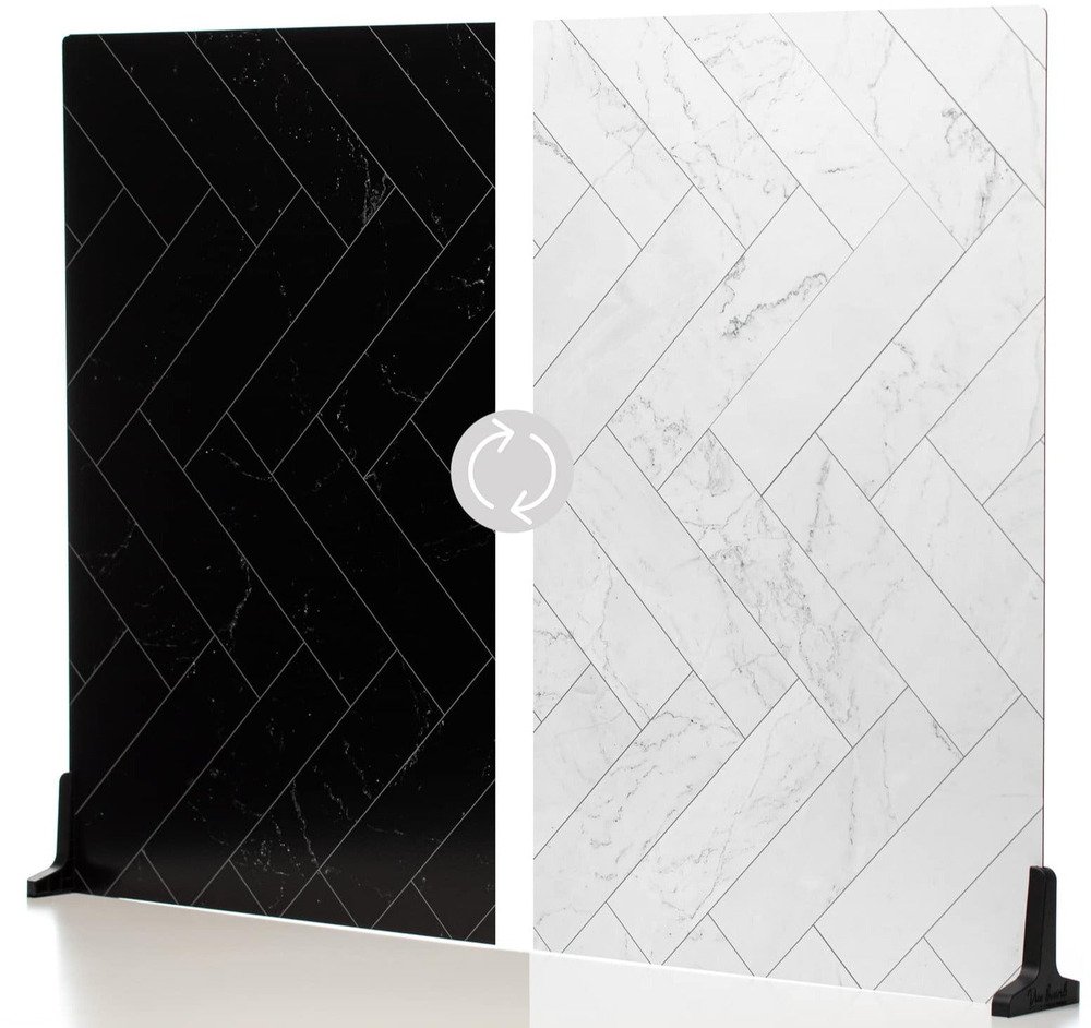 V-Flat World Zigzag Marble White/Zigzag Marble Black - XL | Achtergronden | 0850011631485