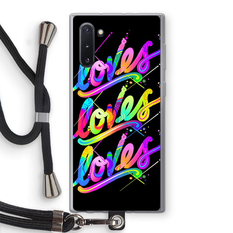 CaseCompany Loves: Samsung Galaxy Note 10 Transparant Hoesje met koord