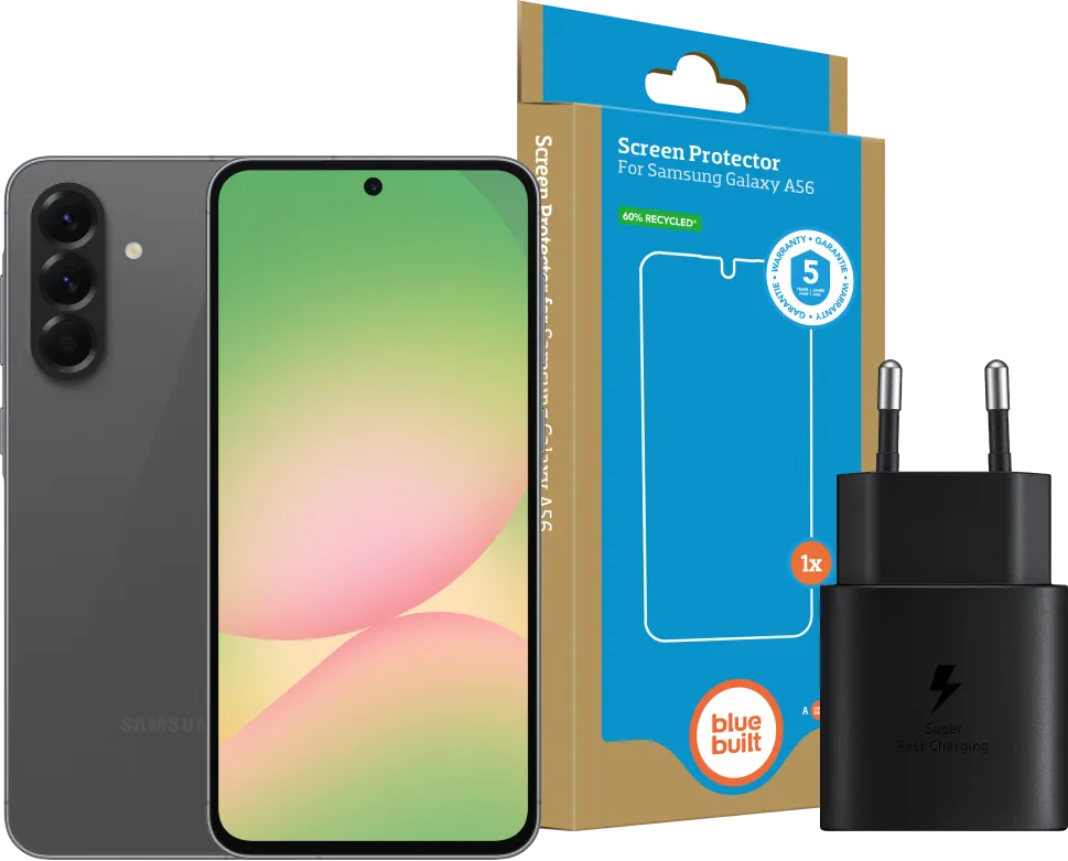 Samsung Galaxy A56 128GB Zwart 5G Enterprise Edition + Basis Accessoirepakket