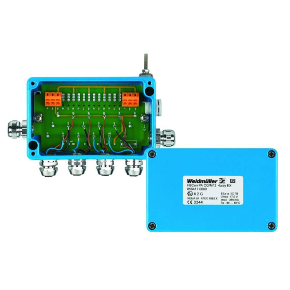 Weidmüller FBCON PA CG/M12 4WAY EX 8564170000 Passieve sensor/actorbox Profibus-PA standaardverdeler Eex(ia) 1 stuk(s)