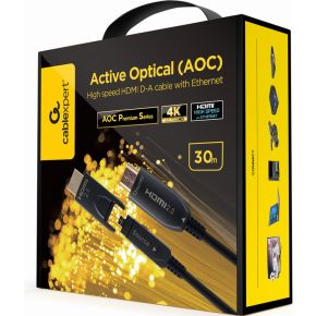 Gembird Active Optical High speed HDMI kabel met Ethernet ''AOC Premium series'', 30 m