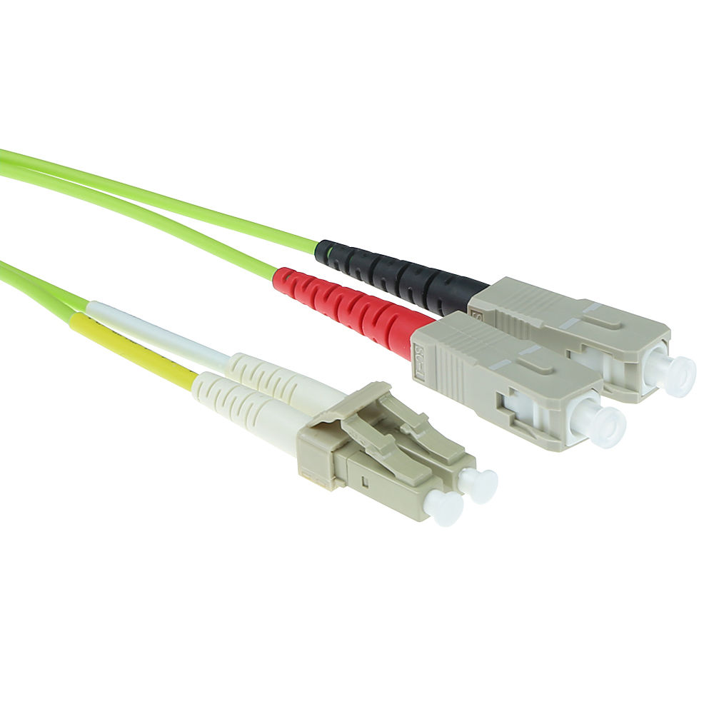 ACT RL5905 Glasvezel Patchkabel Duplex LSZH - LC/SC 50/125µm OM5 - 5 meter