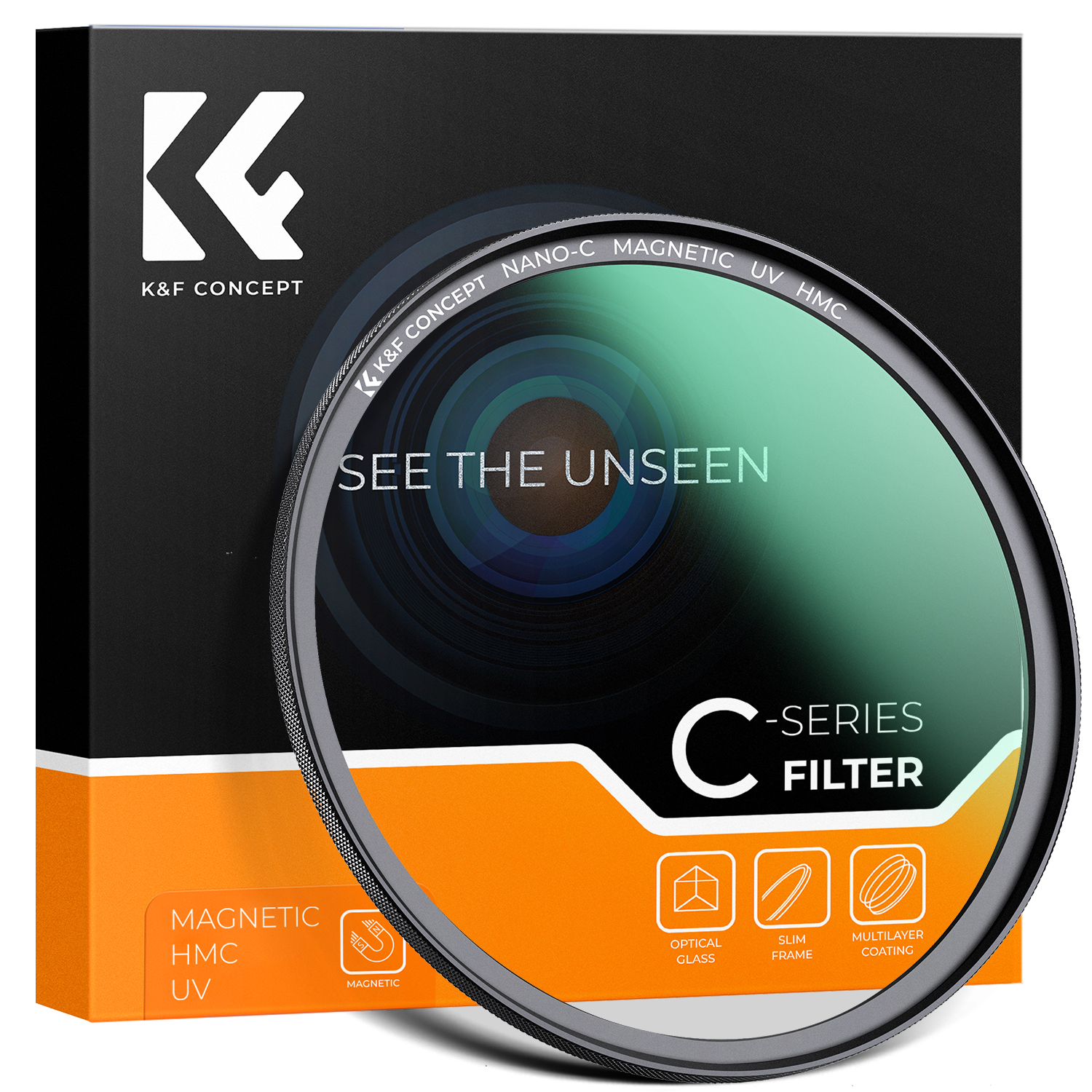 K&F Concept Magnetische UV Filter Nano C - 55mm