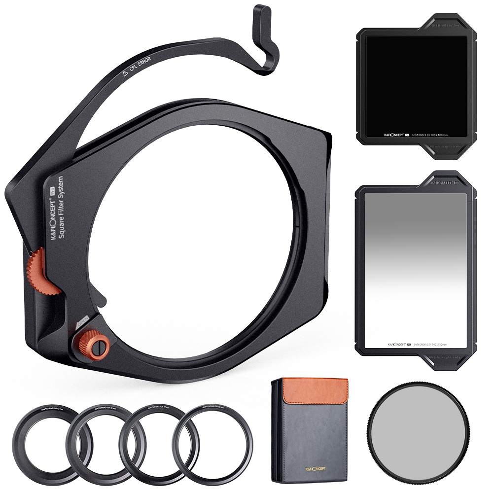 K&F Concept Filterkit Square X-PRO: houder, CPL, ND1000, GND