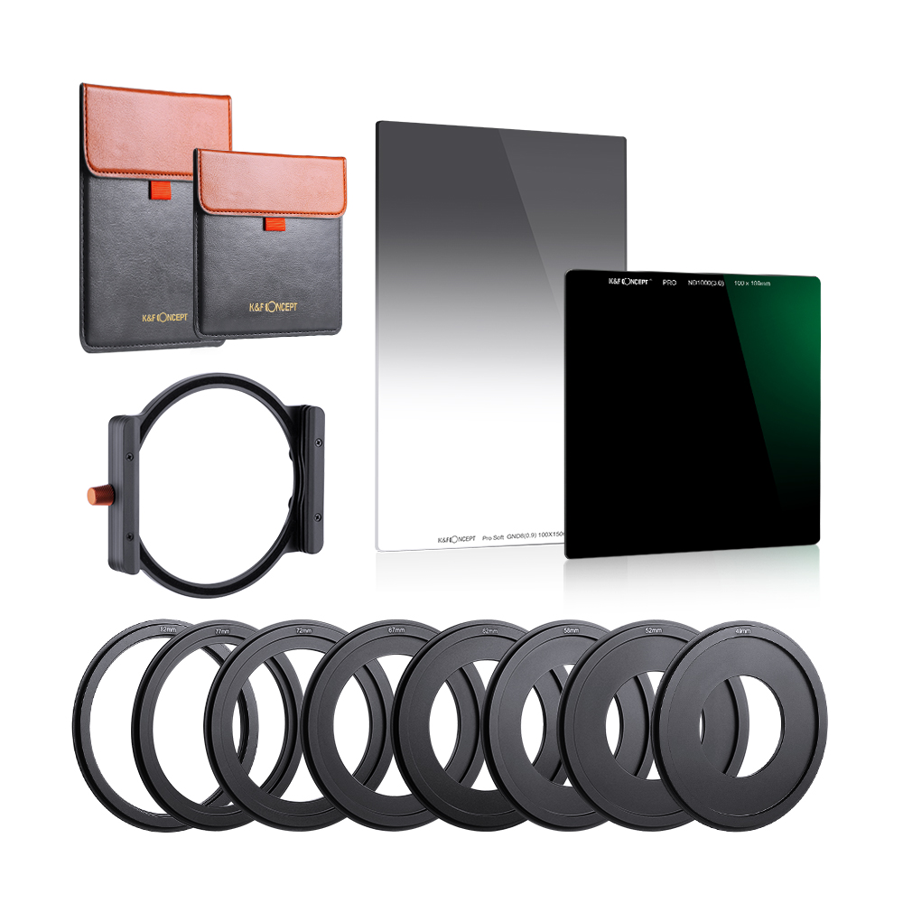 K&F Concept Filterkit Square: houder, ND1000, GND8 Soft