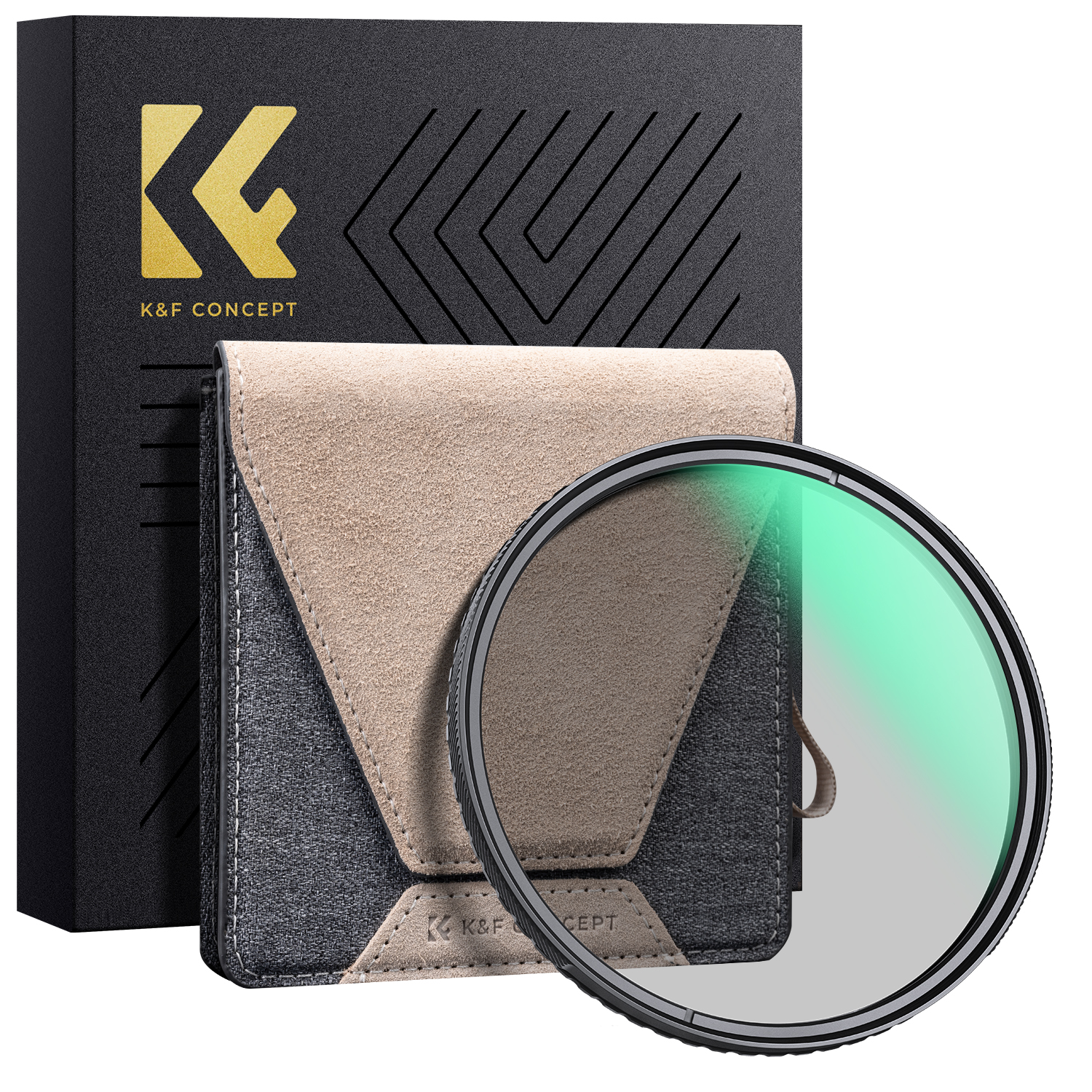 K&F Concept CPL Filter - Nano X PRO met Copper Frame - 62mm