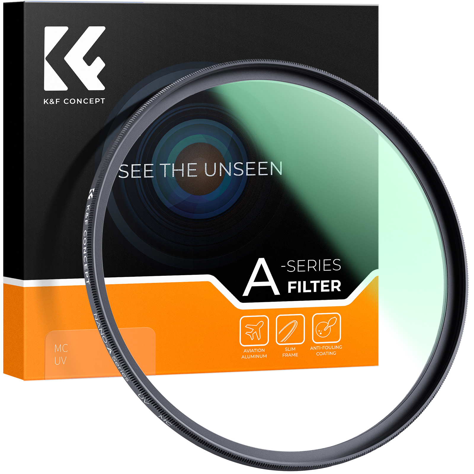 K&F Concept UV Filter Nano A met Multi Layer Coating - 58mm