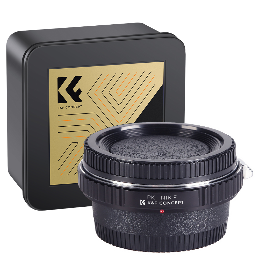 K&F Concept K&F Lens Adapter Pentax K - Nikon F (met glas)