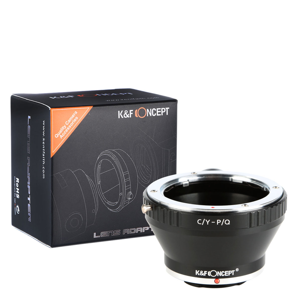K&F Concept K&F Lens Adapter Contax Yashica - Pentax Q met statief-mount