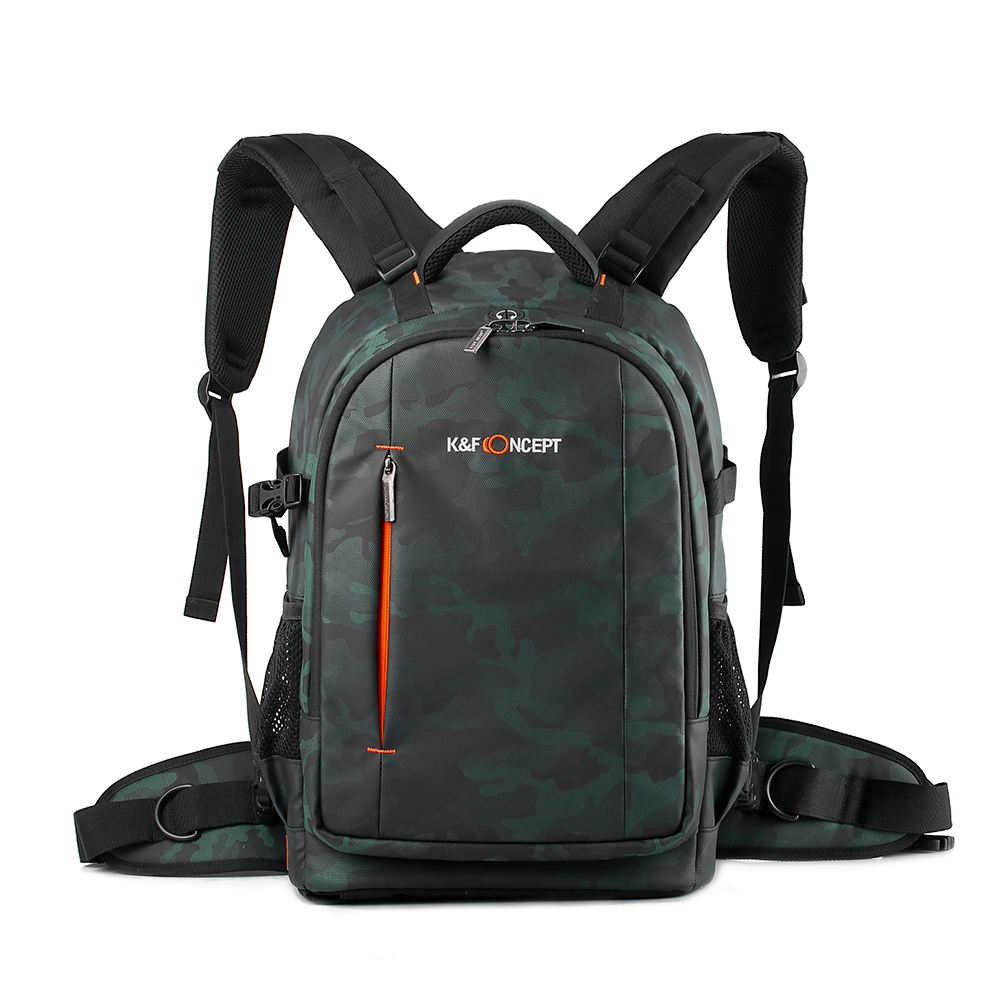 K&F Concept Rugzak KF13.119 Large 31x24x46cm - Zwart/Groen