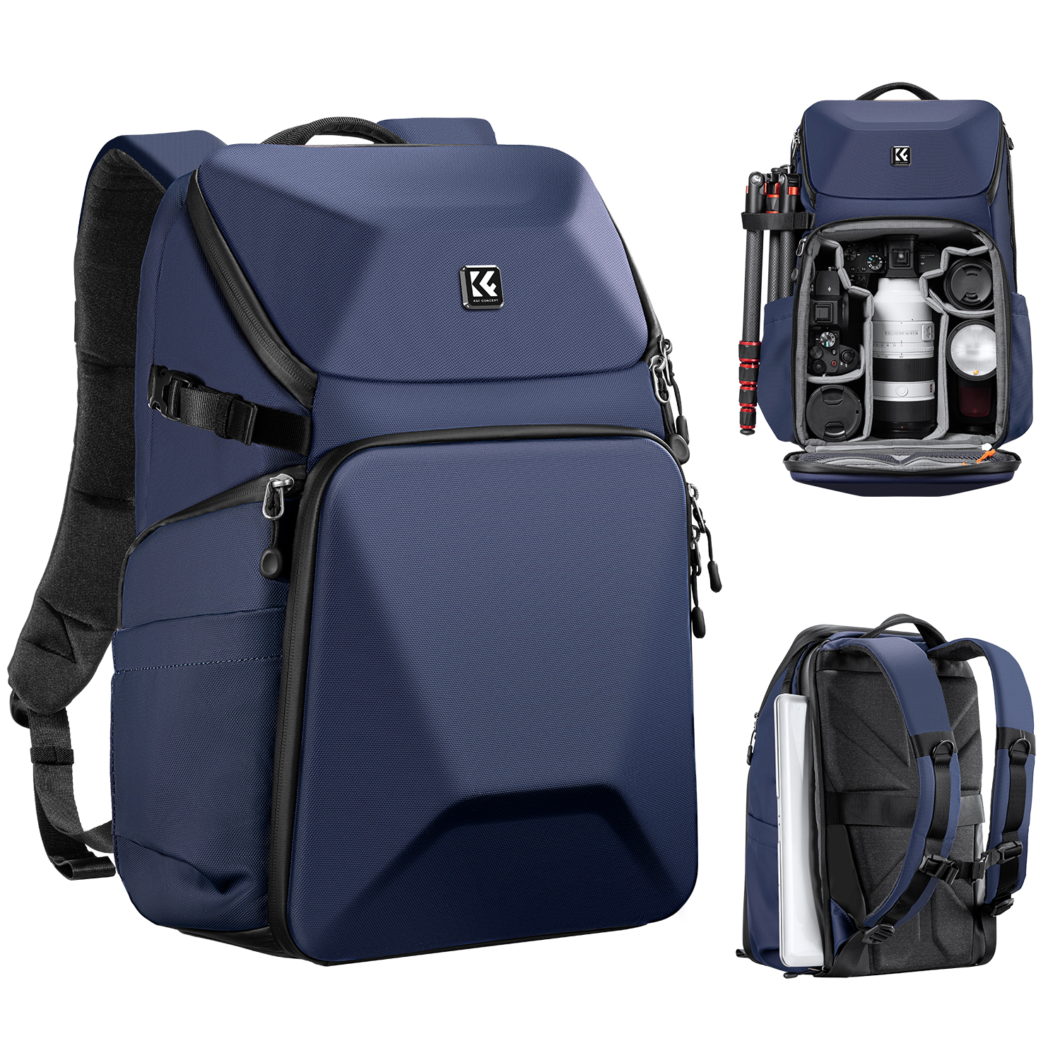K&F Concept Camera Rugzak 20L KF13.144V2 - Blauw