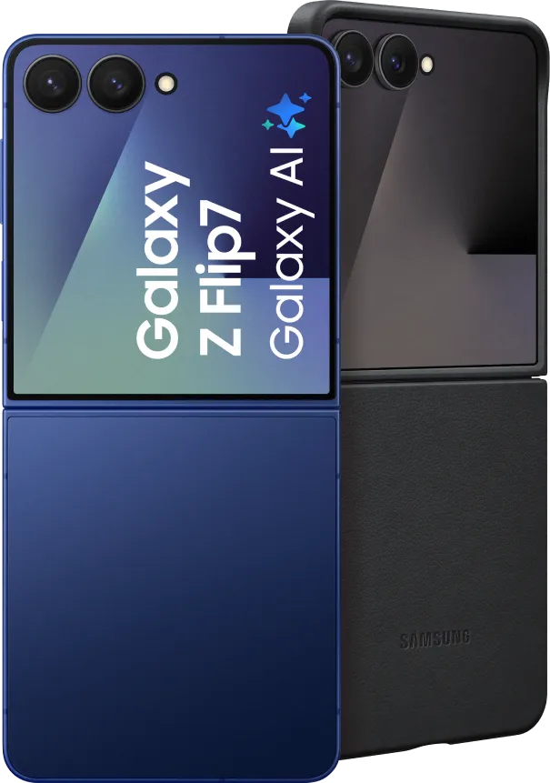 Samsung Galaxy Z Flip 7 512GB Blauw 5G +  Kindsuit Back Cover Zwart