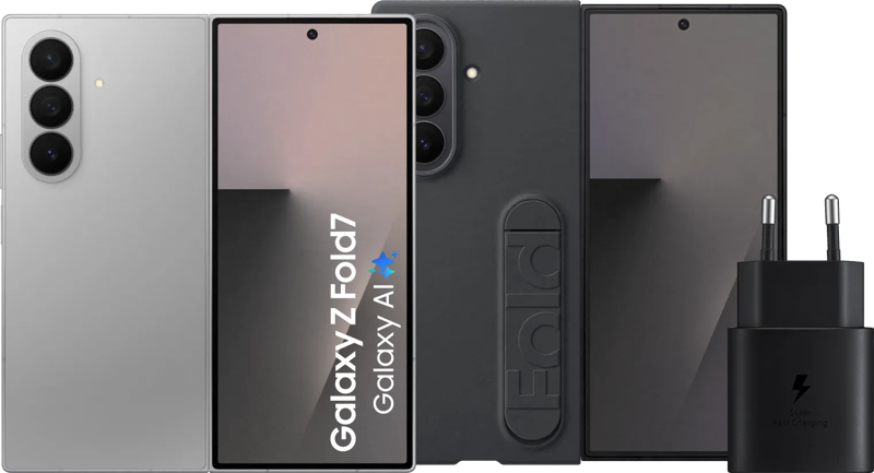 Samsung Galaxy Z Fold 7 256GB Zilver 5G + Accessoirepakket