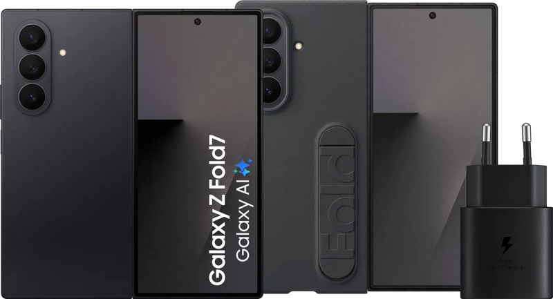 Samsung Galaxy Z Fold 7 512GB Zwart 5G + Accessoirepakket