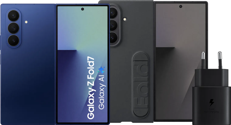 Samsung Galaxy Z Fold 7 512GB Blauw 5G + Accessoirepakket