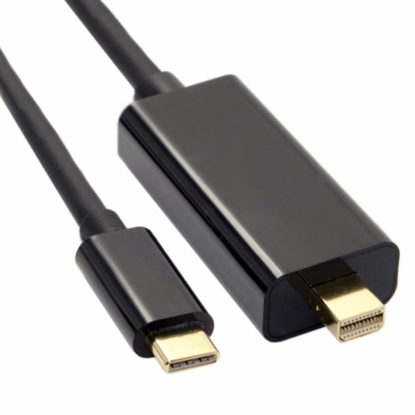 Universal USB-C naar Mini DisplayPort kabel (4K 60 Hz) / zwart - 1,8 meter
