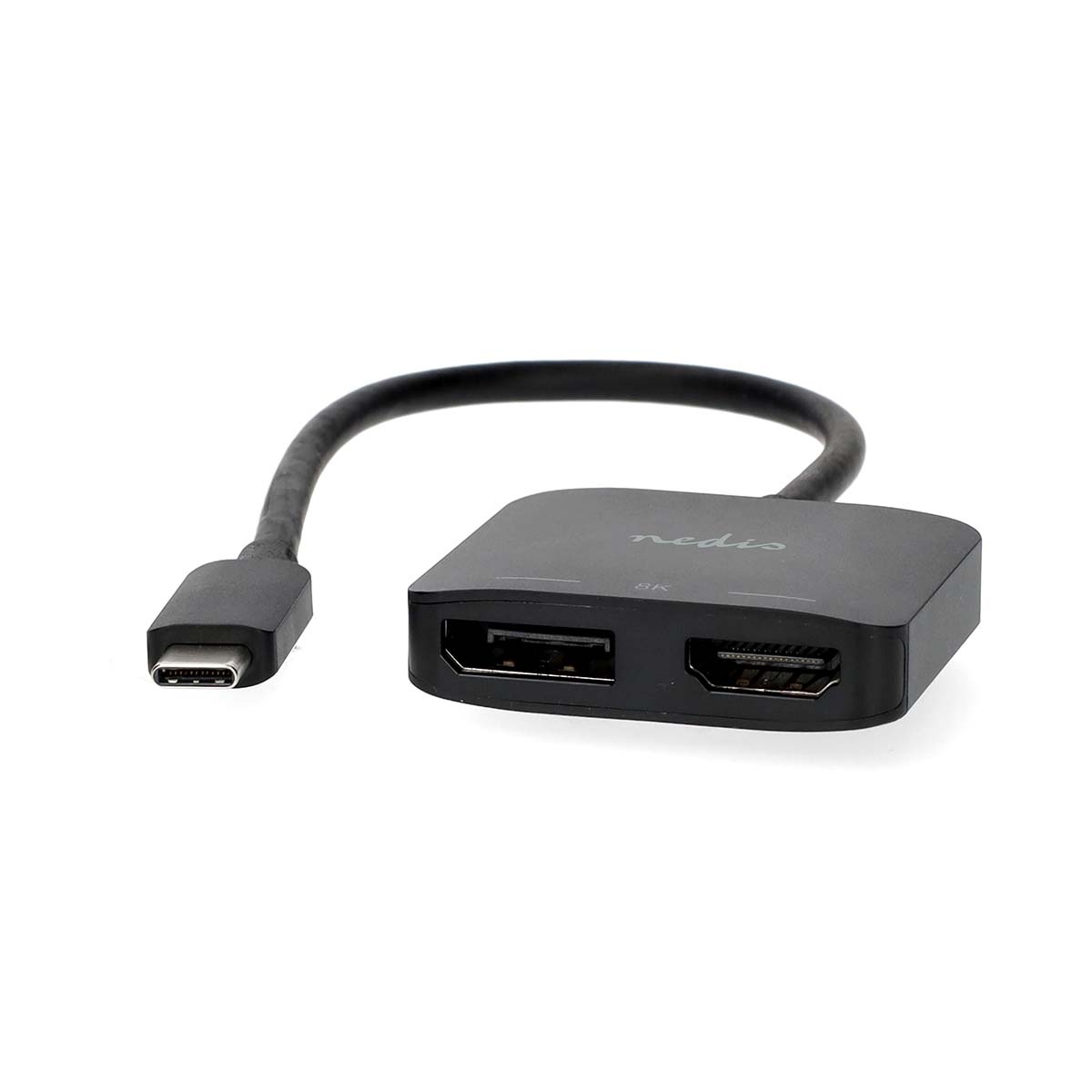 Nedis USB-C - HDMI en DisplayPort adapter | 4K 60Hz | 0,20 meter