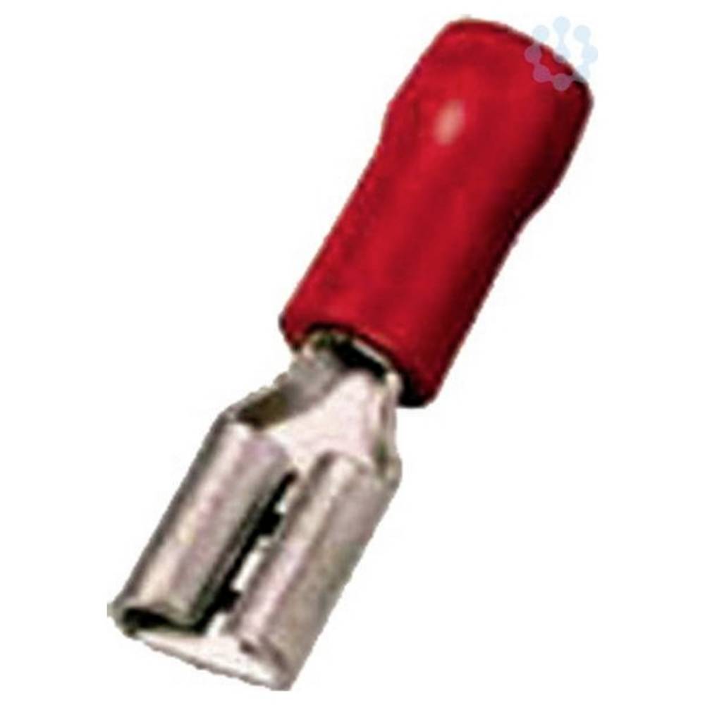 Intercable IC Geïs. vlaksteekhuls 0,5-1mm2 4,8 x 0,8 rood Messing