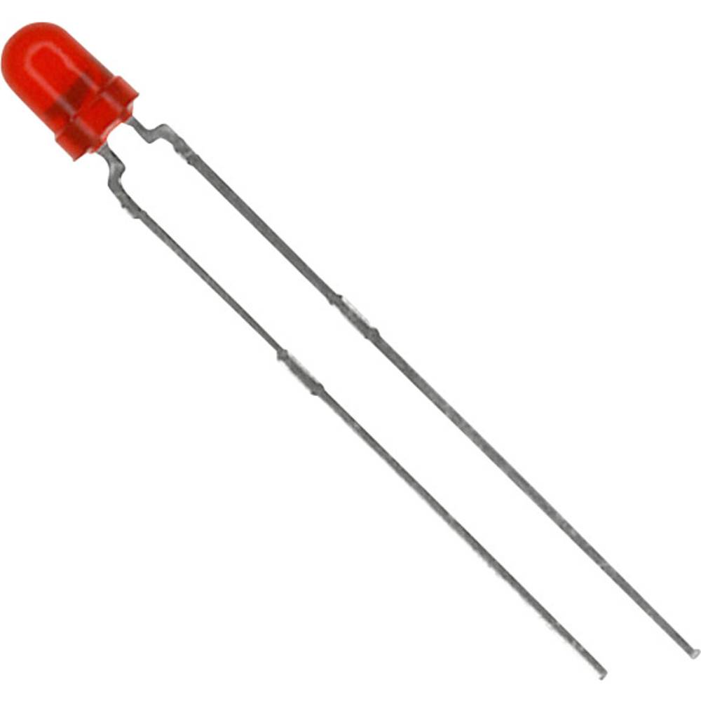 Vishay TLHR4401 Bedrade LED Rood Rond 3 mm 14 mcd 60 ° 30 mA 2 V
