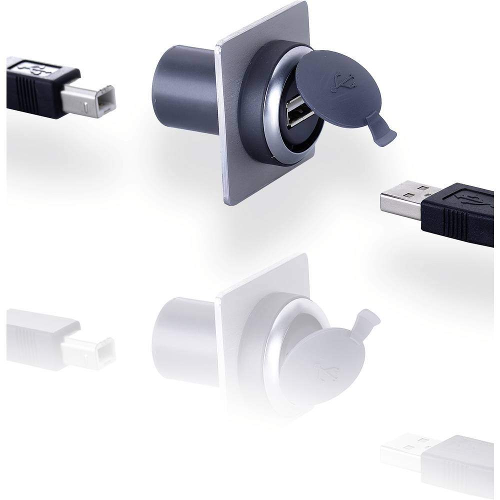RAFI X 22 FS+ 1.30.279.021/0700 USB-doorvoer USB 2.0 Type-B Adapter 1 stuk(s)