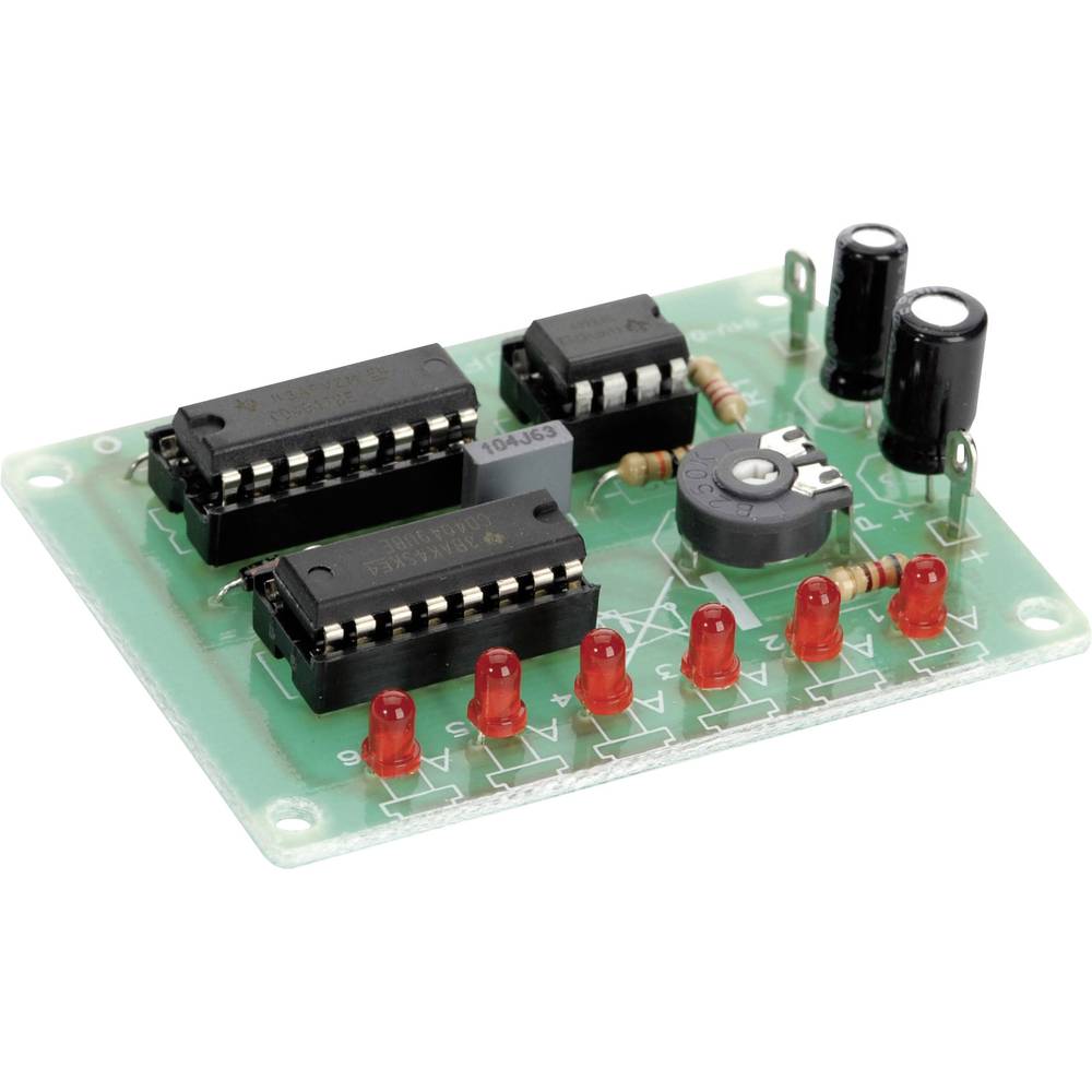 Conrad Components HB 247 6-kanaals Looplicht Uitvoering (module): Bouwpakket 6 V/DC, 12 V/DC