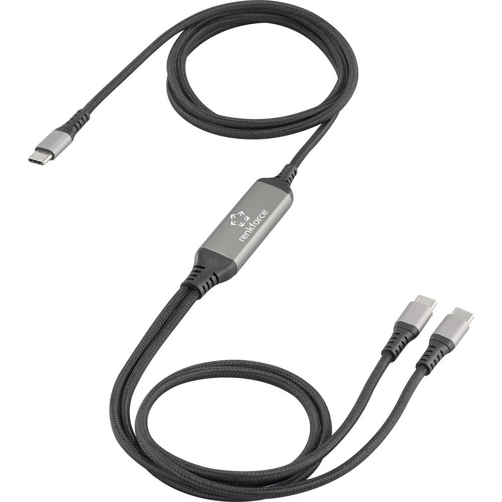 Renkforce USB-kabel USB 2.0 USB-C stekker 1.50 m Zwart RF-6721084