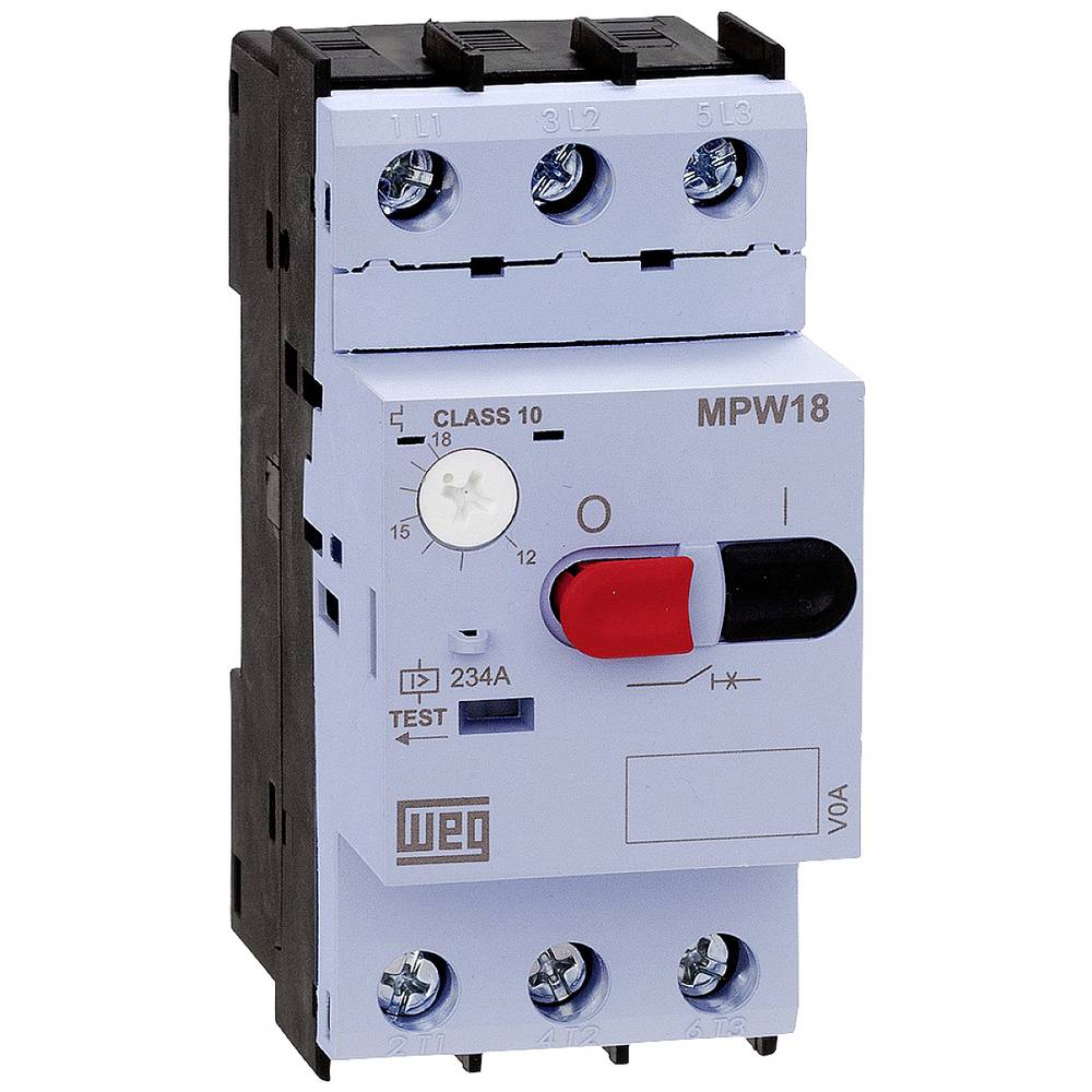 WEG 12429374 MPW18-3-U018 Motorbeveiligingsschakelaar 18 A 3x NO 1 stuk(s)