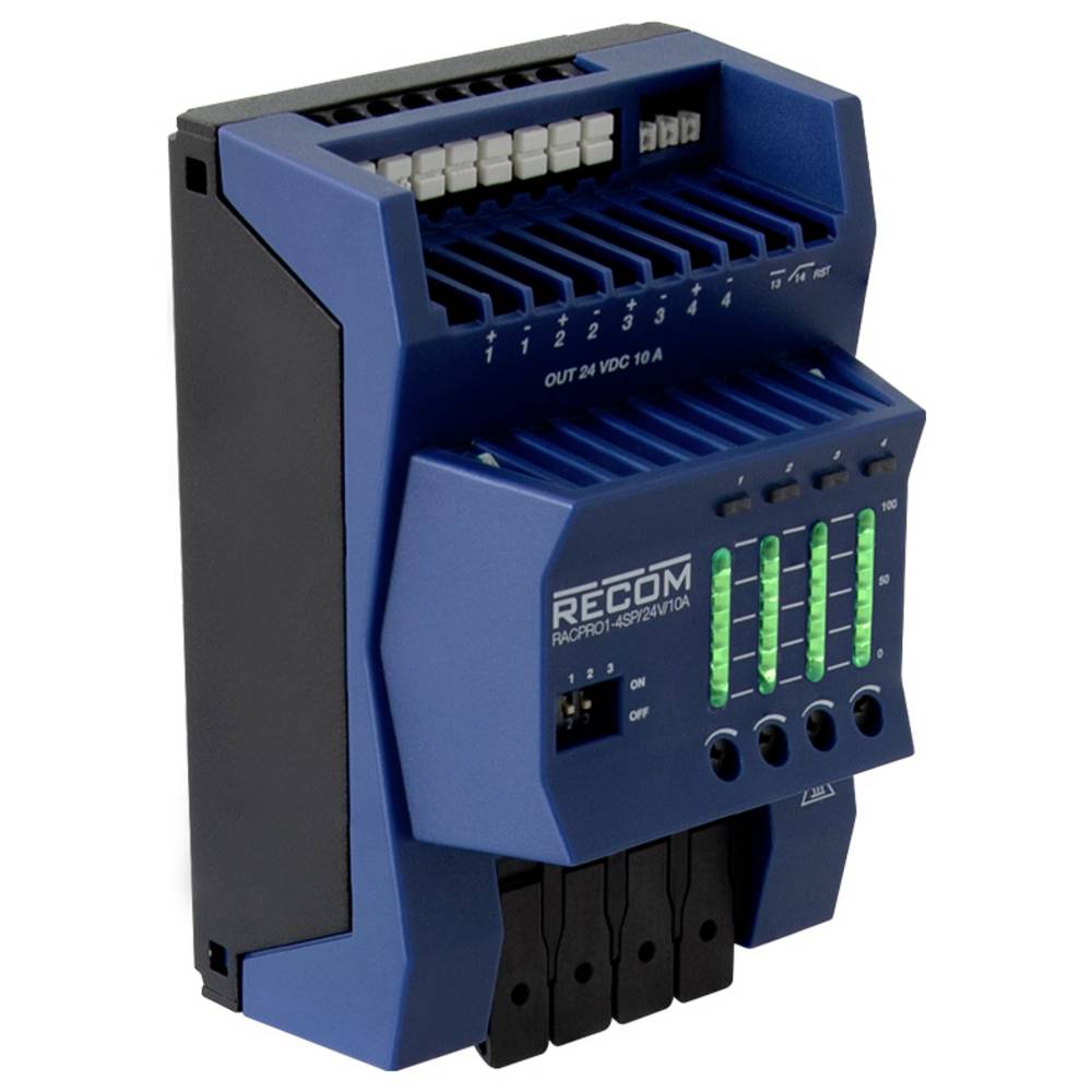 RECOM RACPRO1-4SP/24V/10A Elektronische beveiligingsschakelaar 10 A 1 stuk(s)
