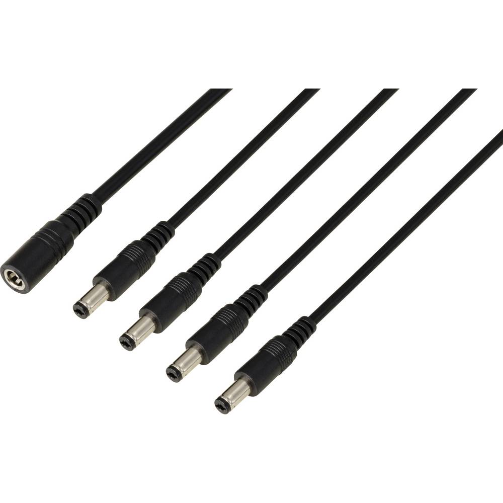 TRU COMPONENTS DC-connector Bus - Stekker 5.5 mm 2.1 mm 41.2 cm 1 stuk(s)